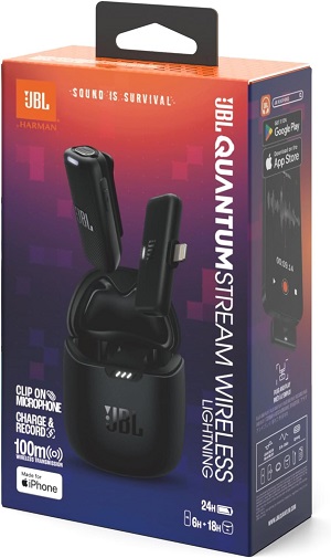 JBL Quantum Stream Wireless Lightning Microphone